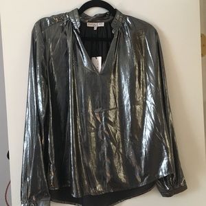 Current Air Metallic Blouse